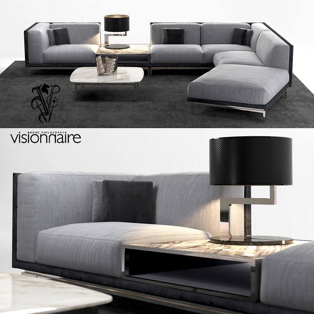 Visionnaire Legend L sofa set — Скачать