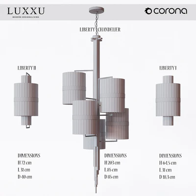 LUXXU LIBERTY CHANDELIER,LIBERTY I- II WALL — Вид 3