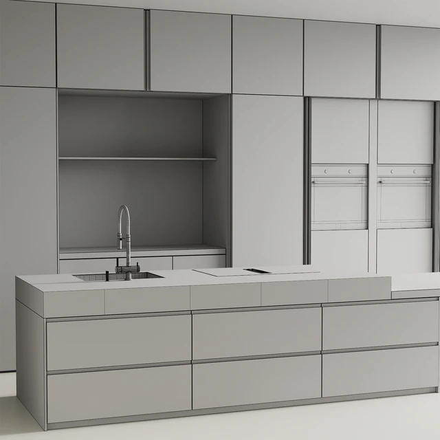 Modern kitchen with island 11 — Descargar