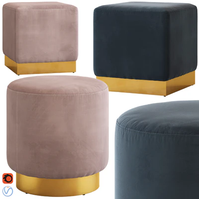 Coco Republic Baxter Ottoman — Ver 1
