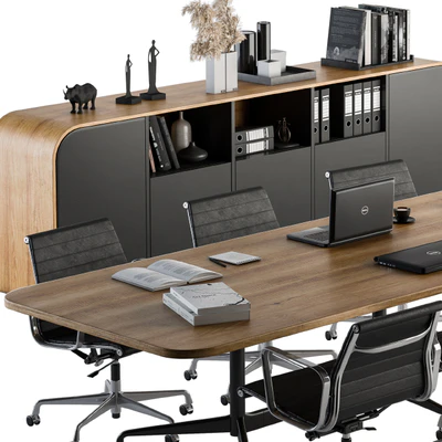 Meeting Table with office chair 07 — Вид 6