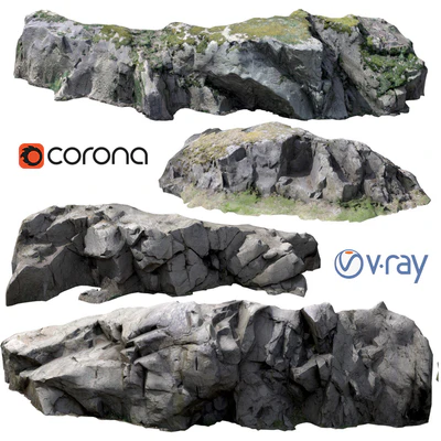 Rocks and cliff — Ver 1