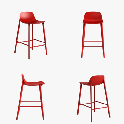 Kristalia sharky stool wood — Ver 5