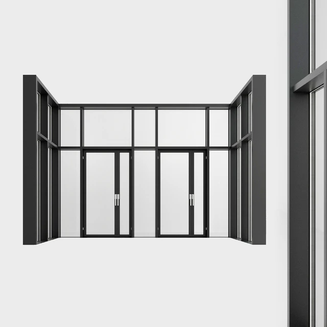 Panoramic glazing. A door. eight — Descargar