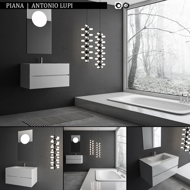 Bathroom furniture set Piana — Descargar