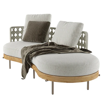 Torii Nest Outdoor Angled Open End Sofa — Ver 7