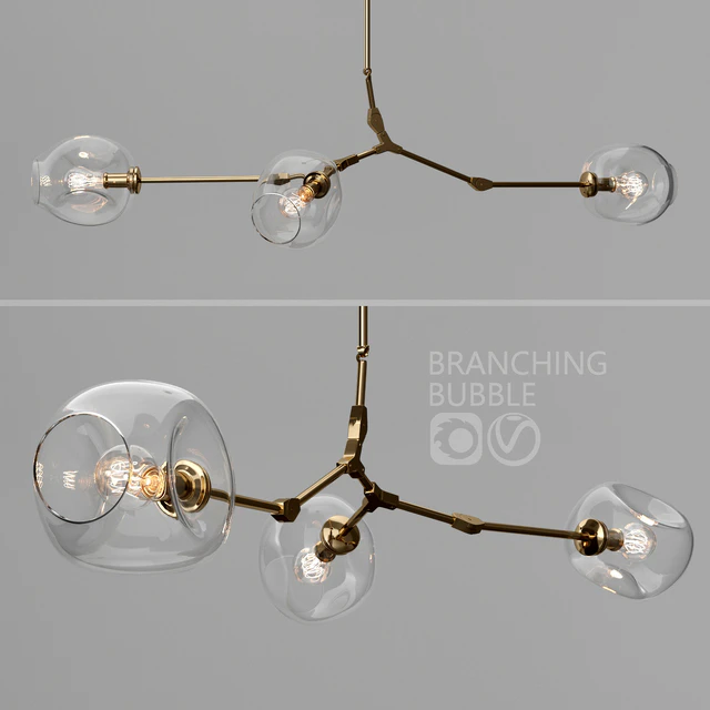 Branching bubble 3 lamps — Скачать