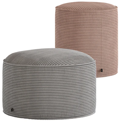 Linea Furniture Segolene Corduroy Pouffe — Ver 1