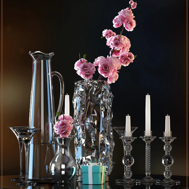 DECORATIVE FLOWER VASE SET 3 — Descargar