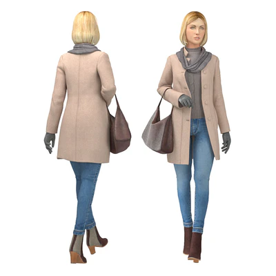 Girl in coat — Ver 1