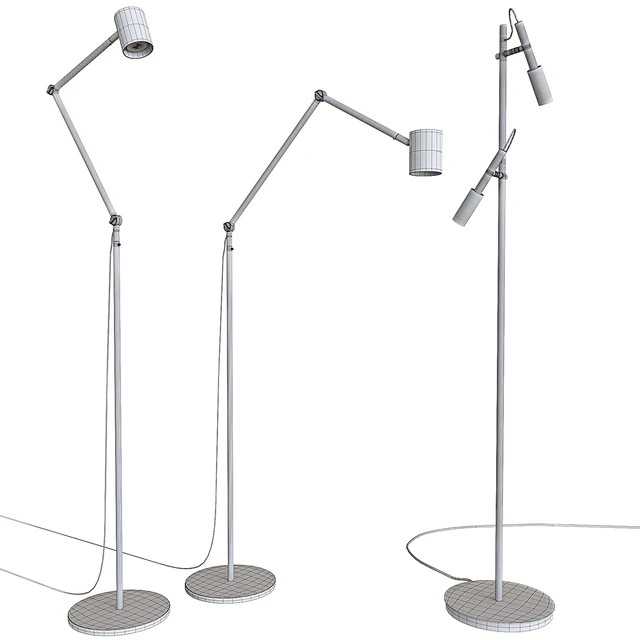 A set of floor lamps. IKEA NYMÅNE. PANZERI TUBINO — Descargar