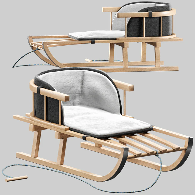 wooden sled — Descargar