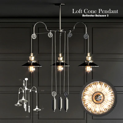 Loft Cone Pendant Reflector Balance 3 — Скачать