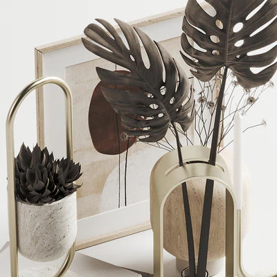 Decoration Set 002 Arche Collection Hauri Candleholder by Peca — Ver 5