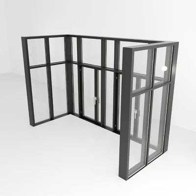 Panoramic glazing. A door. eight — Ver 3