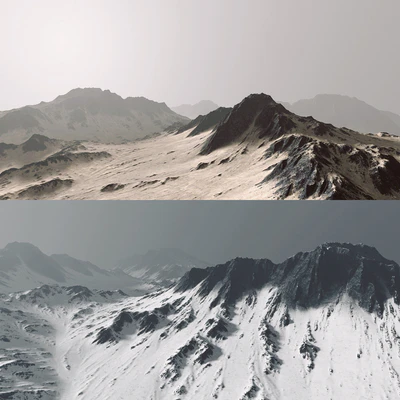Mountains landscape / Mountain landscape — Ver 3