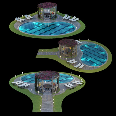 Gazebo and Swimming Pool # 6 — Ver 3