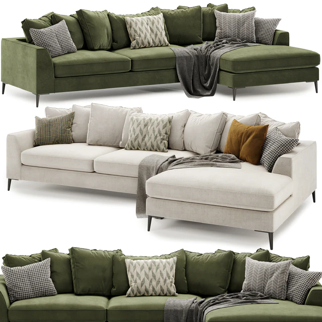 Meridian large chaise sofa — Скачать