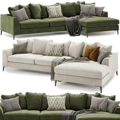 Meridian large chaise sofa — Вид 1