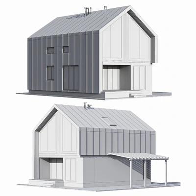 Barnhouse with carport — Ver 7