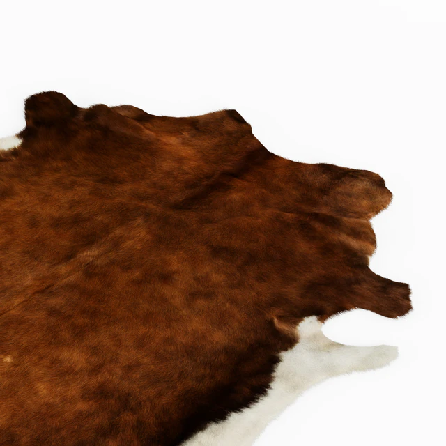 European Rug Cowhide Brown and White — Descargar