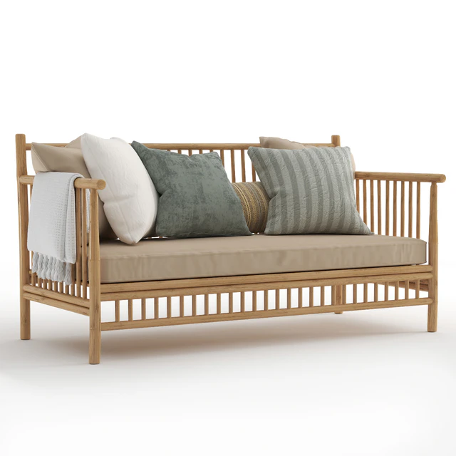 Exotan Bamboo Loungeset-garden bench-01 — Скачать