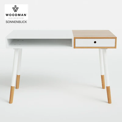 White desk Sonnenblick in Scandinavian style — Ver 1