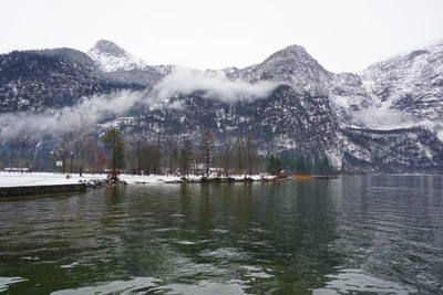 mountain lake medieval town 013 — Descargar