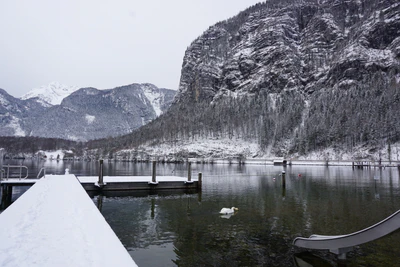 mountain lake medieval town 028 — Скачать