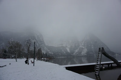mountain lake medieval town 038 — Скачать