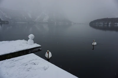 mountain lake medieval town 043 — Скачать
