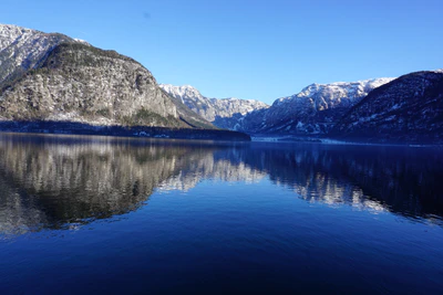 mountain lake medieval town 064 — Descargar
