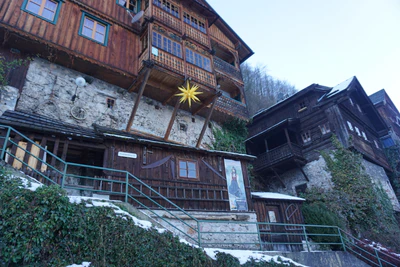 mountain lake medieval town 066 — Descargar