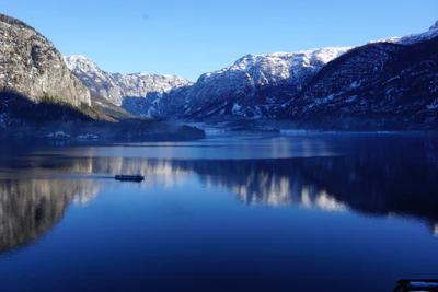 mountain lake medieval town 081 — Descargar