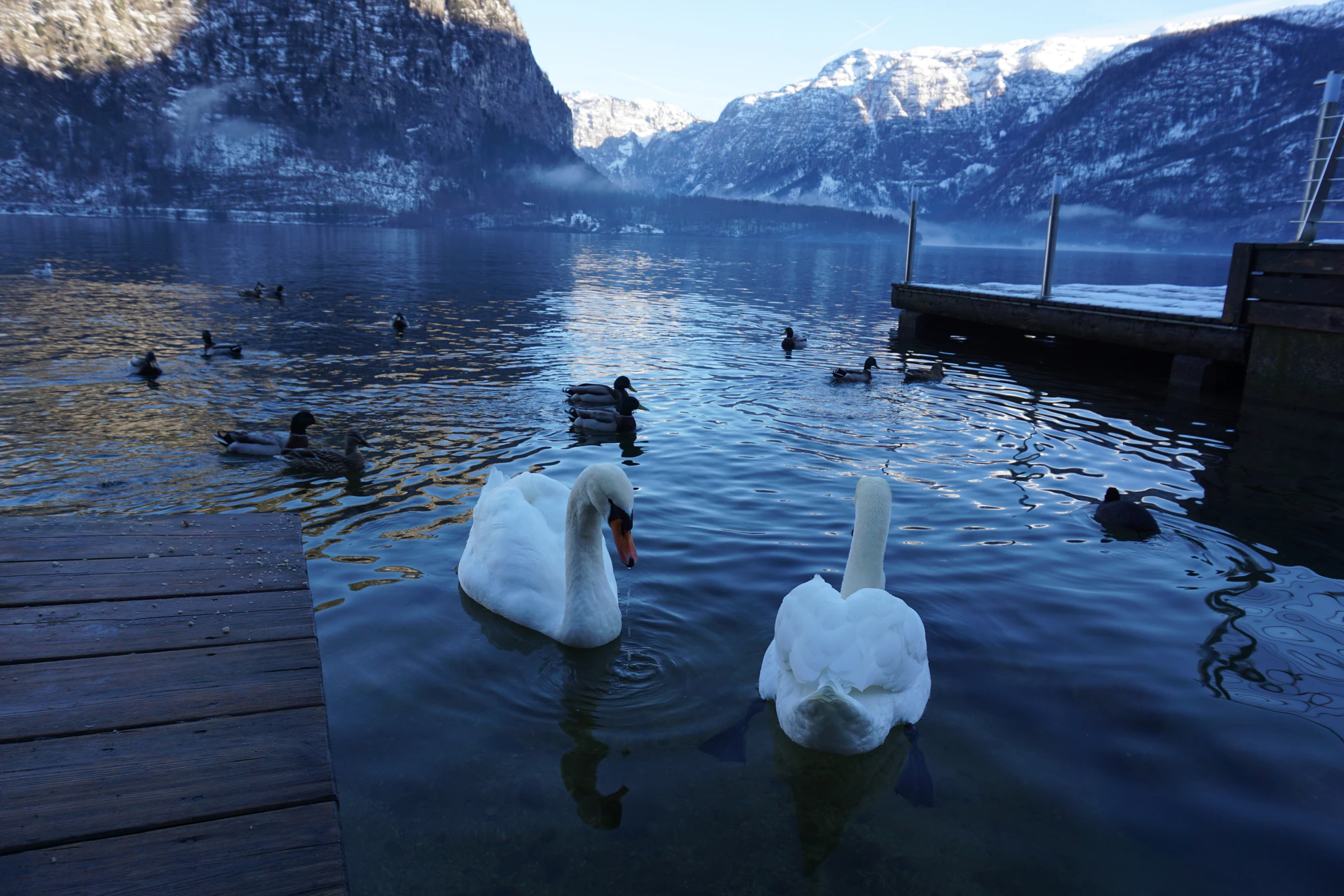 mountain lake medieval town 085 — Скачать