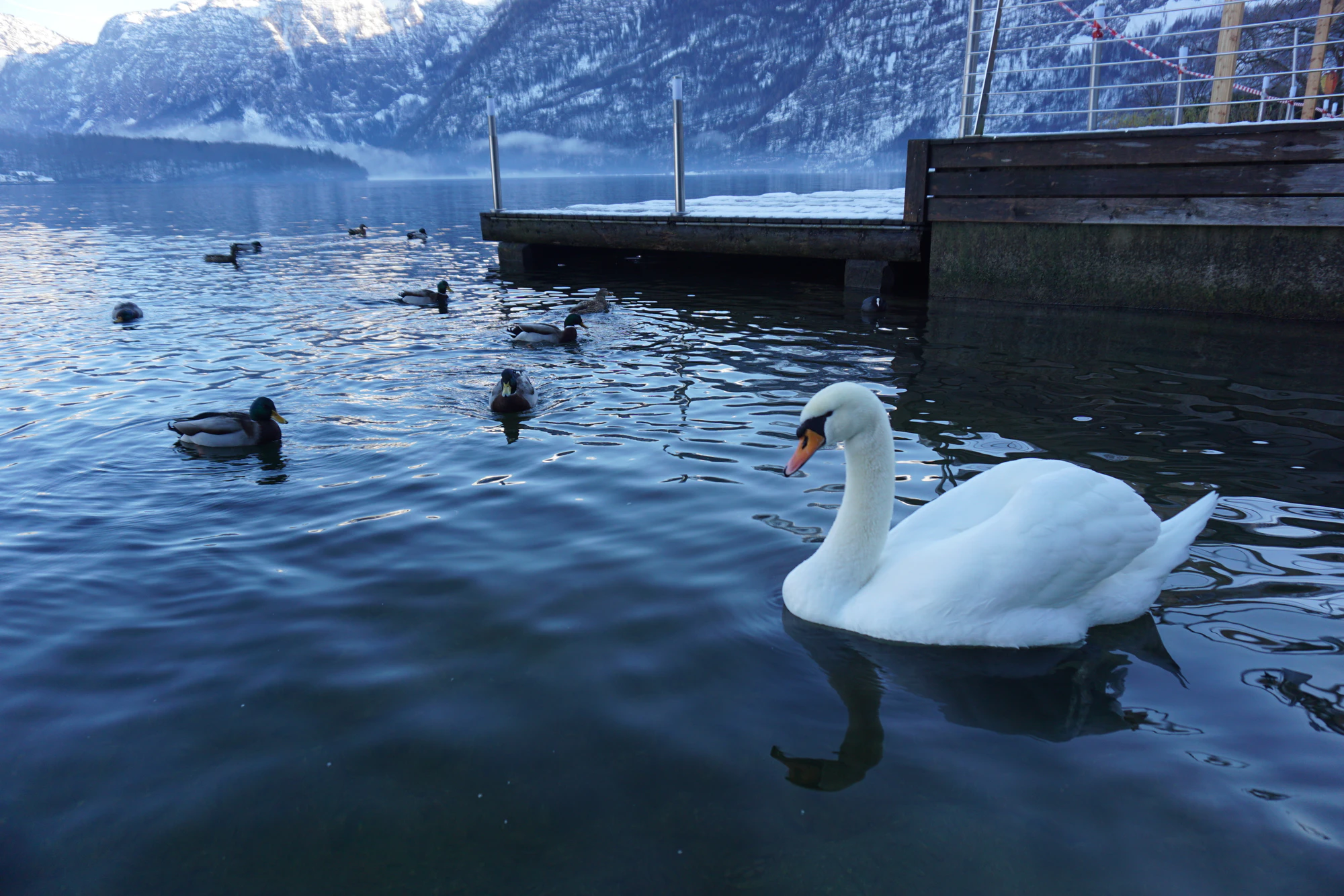 mountain lake medieval town 086 — Descargar