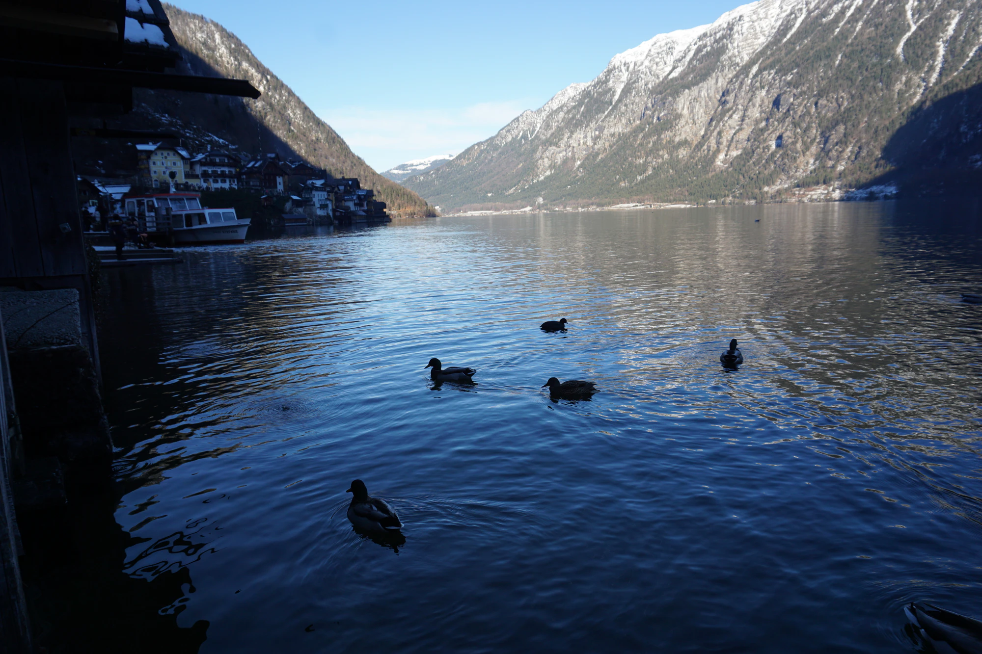 mountain lake medieval town 088 — Скачать