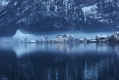 mountain lake medieval town 101 — download