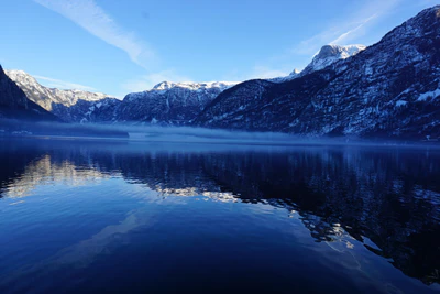 mountain lake medieval town 105 — download