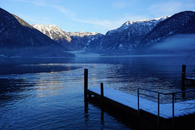 mountain lake medieval town 108 — download