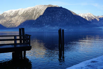 mountain lake medieval town 112 — download