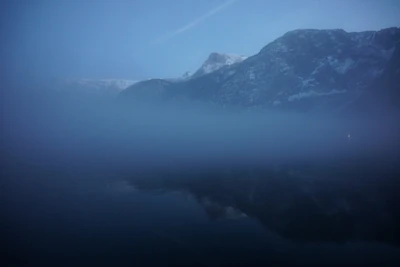 mountain lake medieval town 124 — download