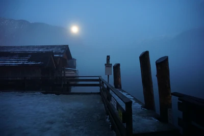 mountain lake medieval town 127 — download